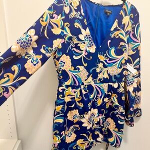 Bohemian Floral Frenzy New Venus Floral Festival Romper Size 8 NWT Long Sleeve